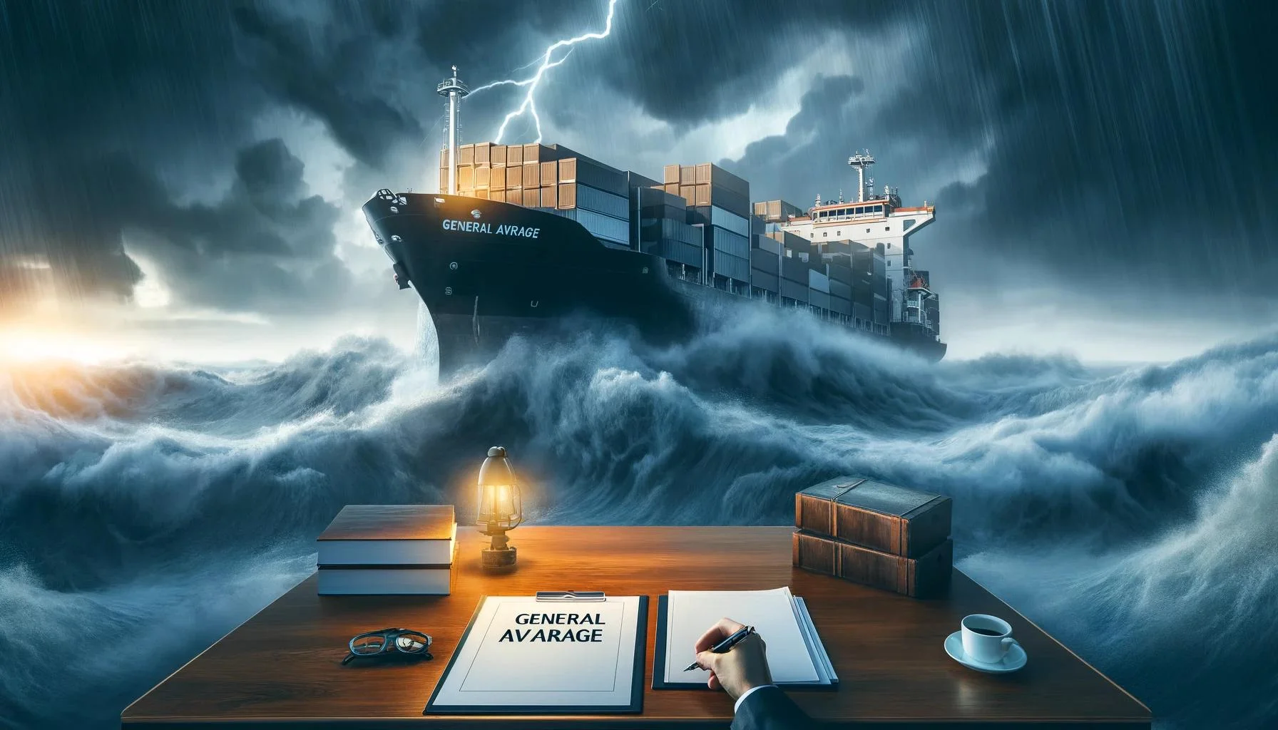 What is a general average at sea and how to account for its costs?